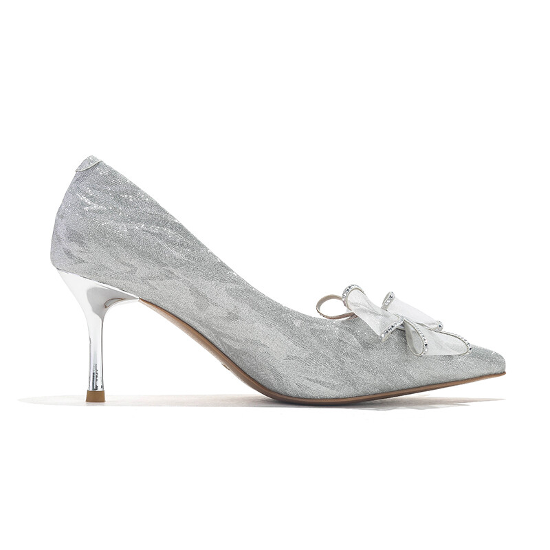 Туфли женские на высоком каблуке Jifffly, цвет Silver (Sandal) — фото 2