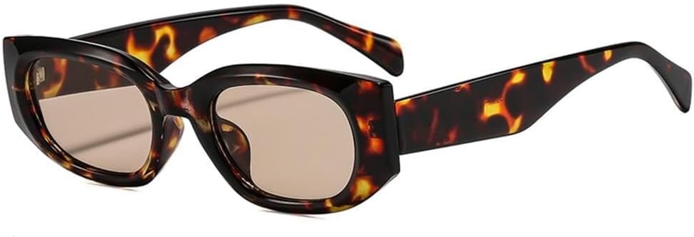 

Солнцезащитные очки «кошачий глаз» для женщин и мужчин с защитой от УФ-излучения UV400 и леопардовым принтом, синего цвета, для занятий спортом на открытом воздухе, бега и верховой езды Generic, Leopard Light Tea