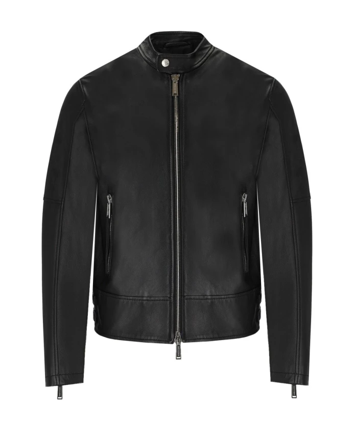 

Кожаная куртка Dsquared2, черный