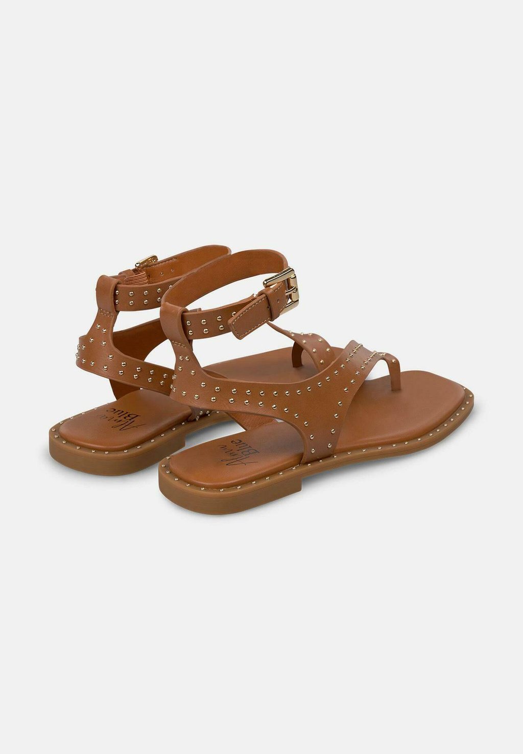 Сандалии с Т-образной застежкой PLANA PUNTERA Y CIERRE CON HEBILLA - Ankle cuff sandals Alma Blue, коричневый — фото 3