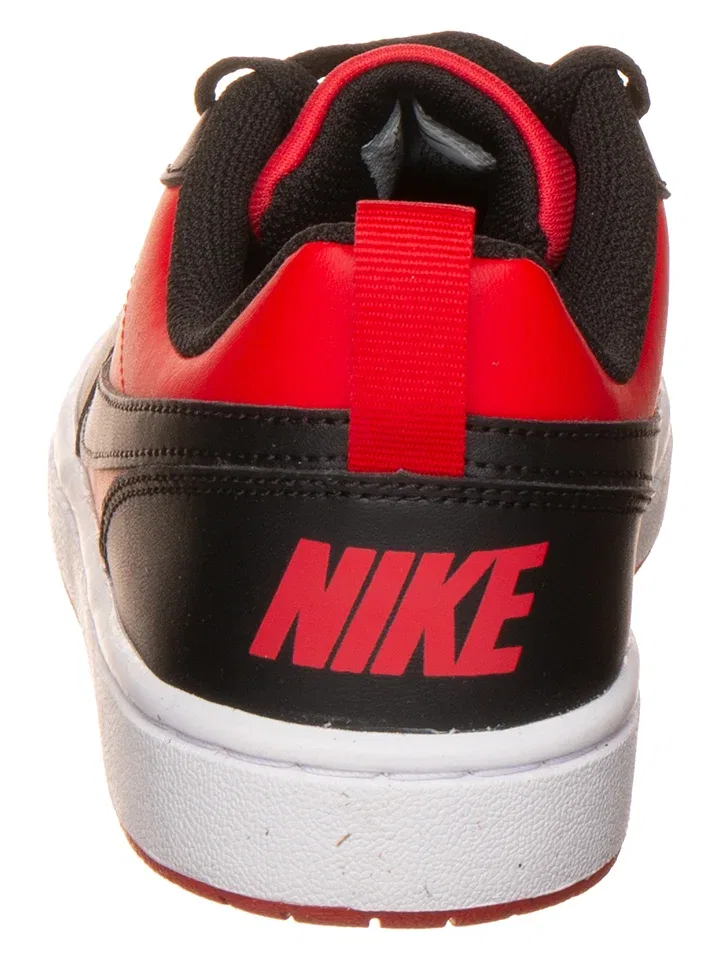 Кроссовки со шнуровкой и липучкой Nike красные/черные — фото 3