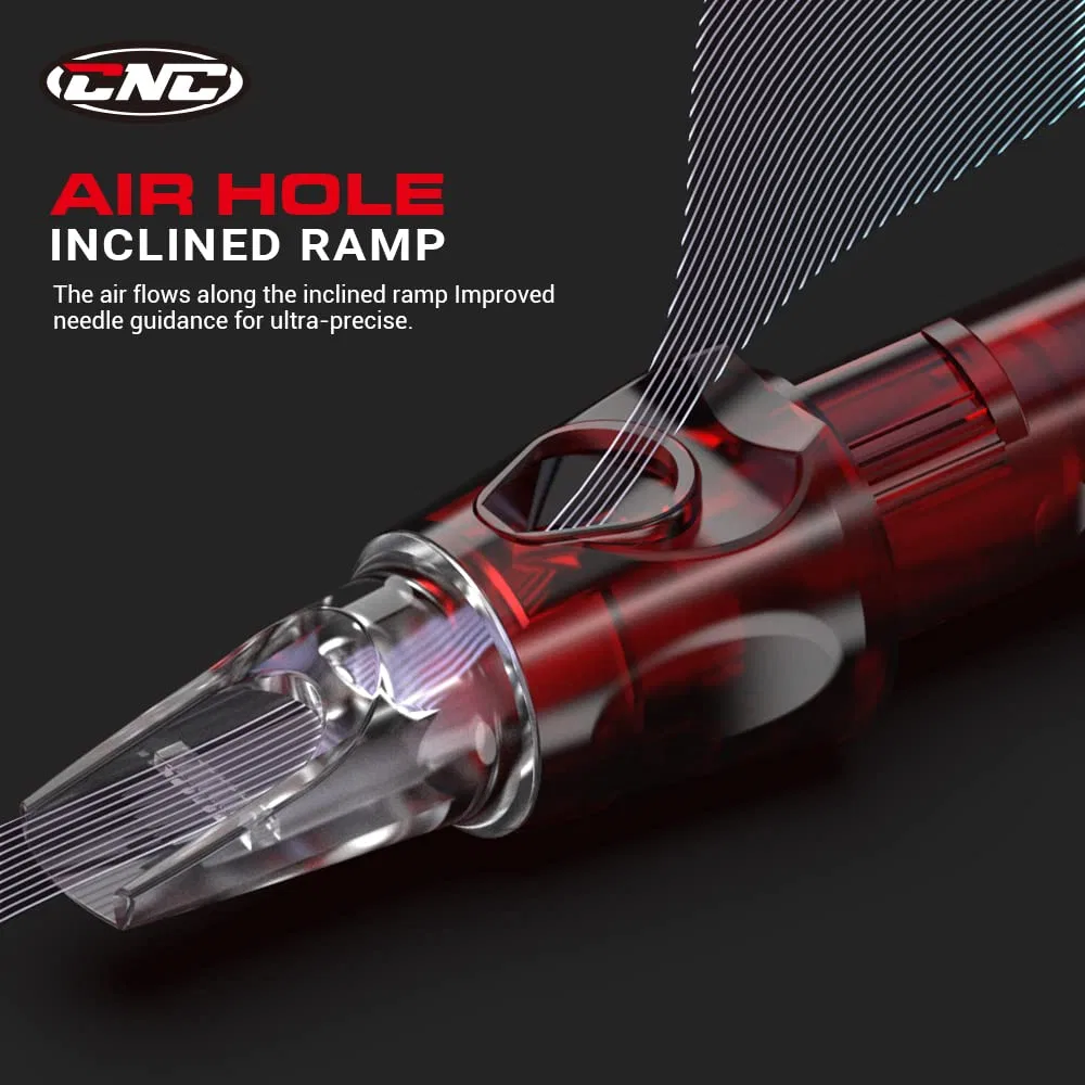 Набор из 20 профессиональных тату-игл CNC Cartridge Needles #10 Bugpin 7 Round Shader M-Taper Cnc — фото 2