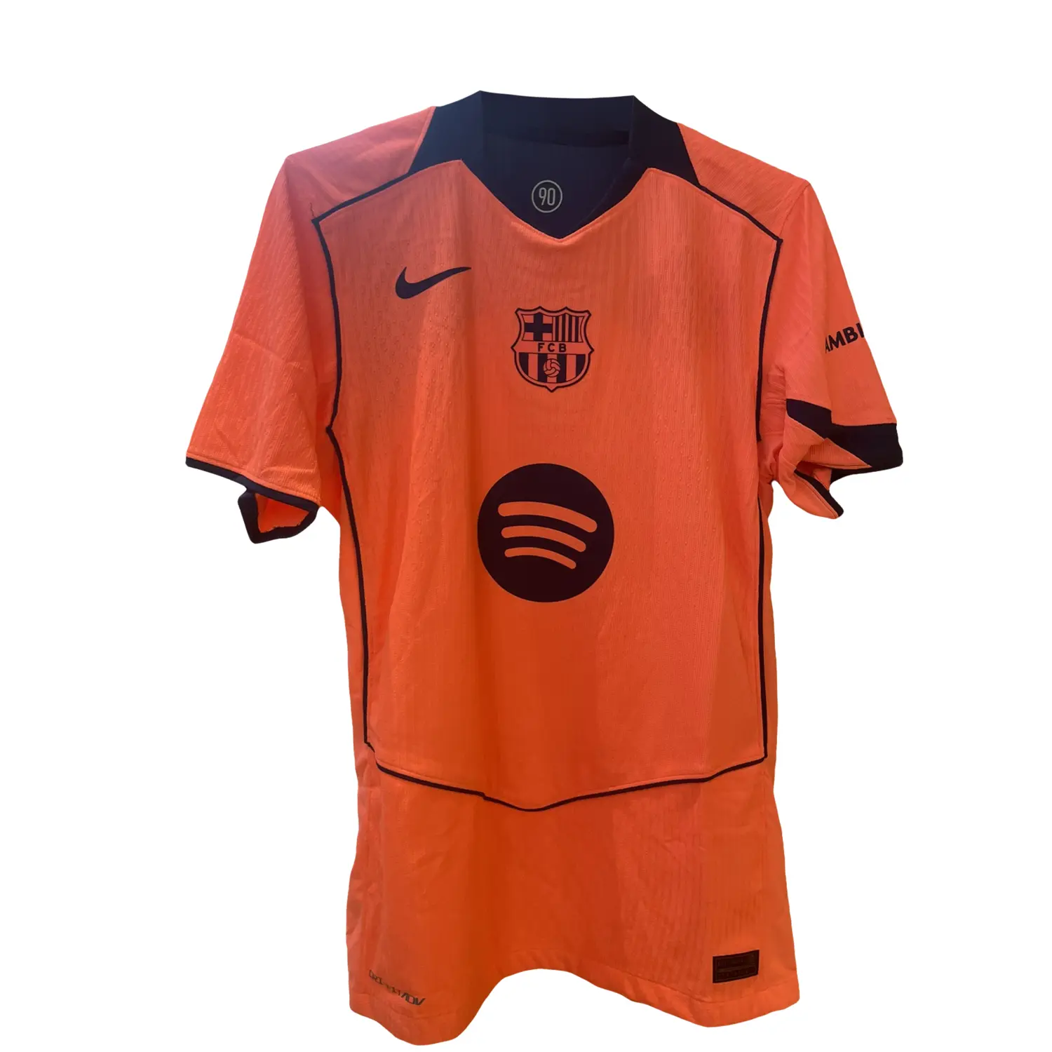 

Футболка матчевая мужская FC Barcelona 2025/26 Third Dri FIT Adv Total 90 Authentic Nike, оранжевый