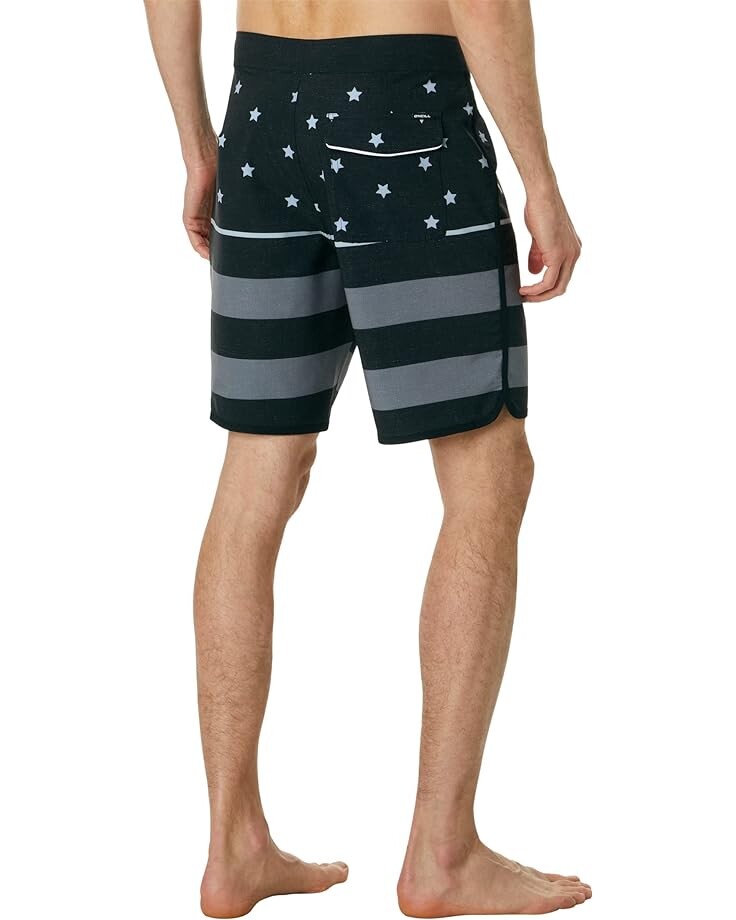 

Шорты для плавания O'Neill Hyperfreak Mysto Scallop Flag 19" Boardshorts, черный