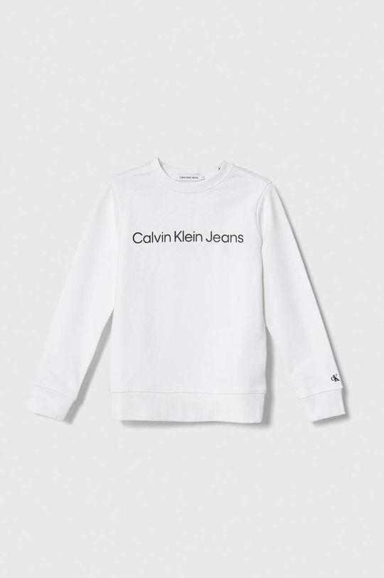 

Calvin Klein Jeans Детская хлопковая толстовка, белый