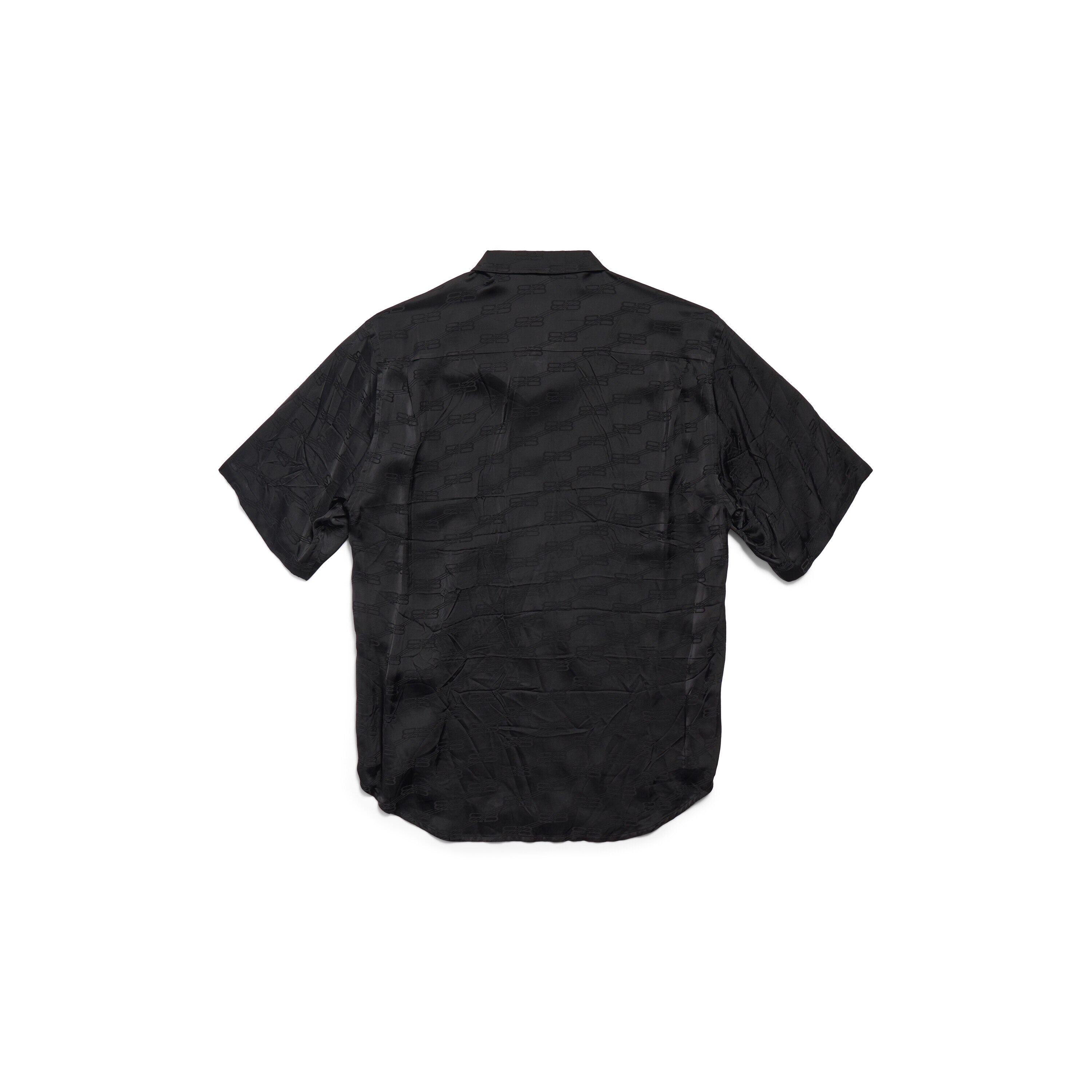 

Рубашка с коротким рукавом и монограммой BB Minimal BALENCIAGA, черный