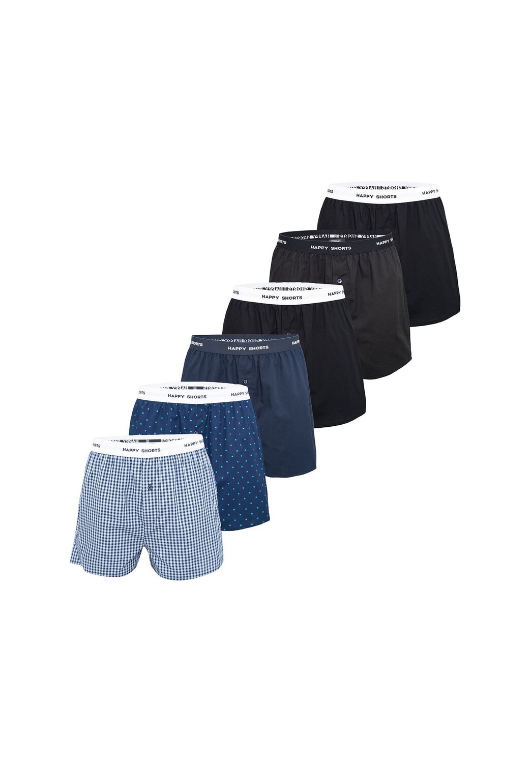 

Боксерский микс HAPPY SHORTS, цвет Geo-solid Black