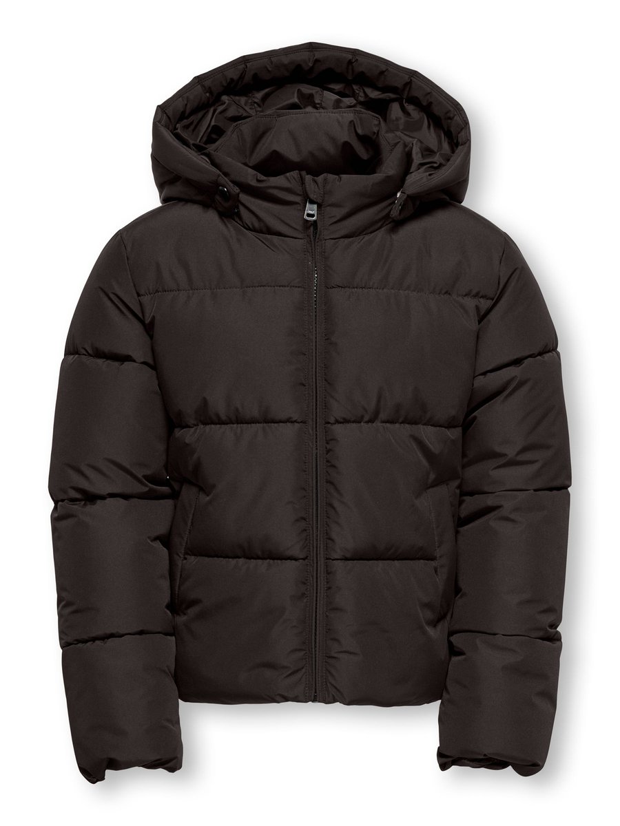 Зимняя куртка ONLY GIRLS KOGJUTA LIFE SHORT PUFFER, Chocolate Torte/Dark Brown — фото 2