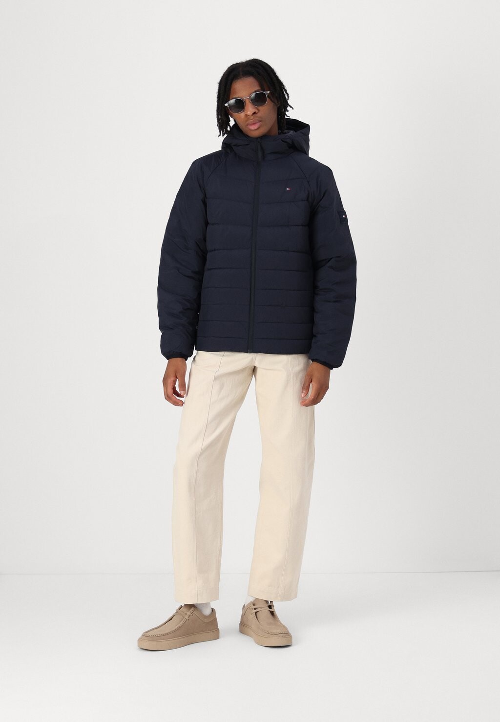 

Зимняя куртка MIX QUILT HOODED Tommy Hilfiger, темно-синий