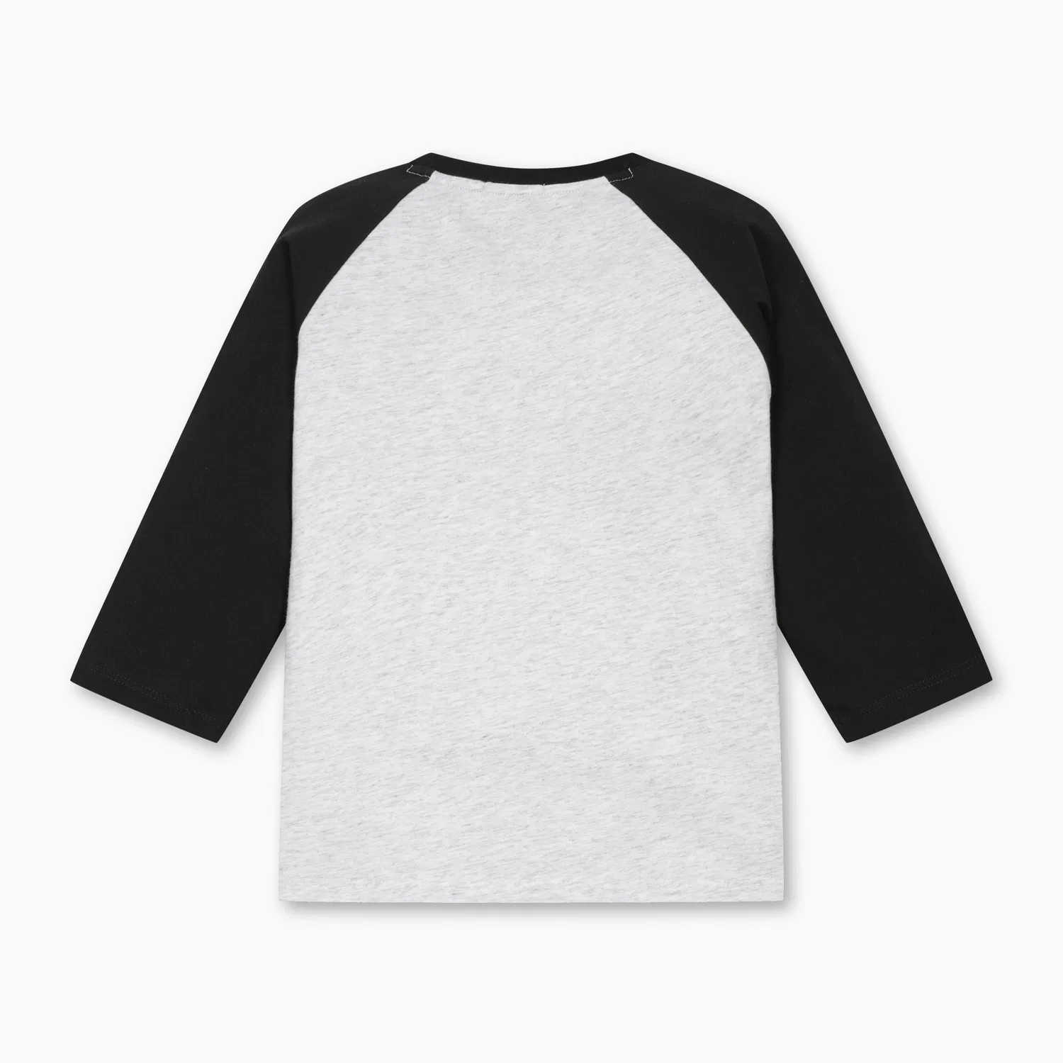 Детская футболка реглан с контрастными вставками, чёрная, от Benetton Kids — фото 2