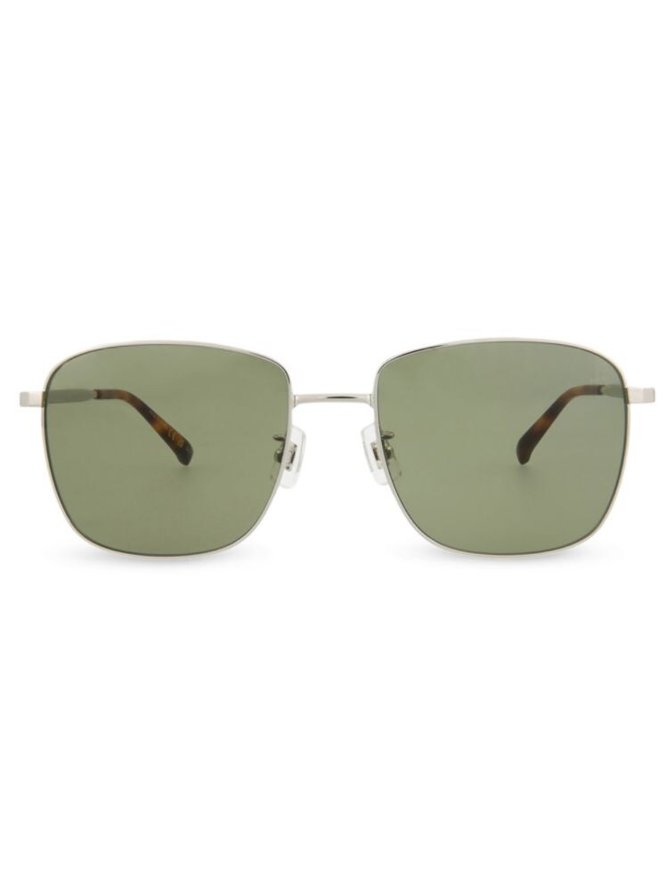 

Квадратные солнцезащитные очки 58MM Dunhill, серебро