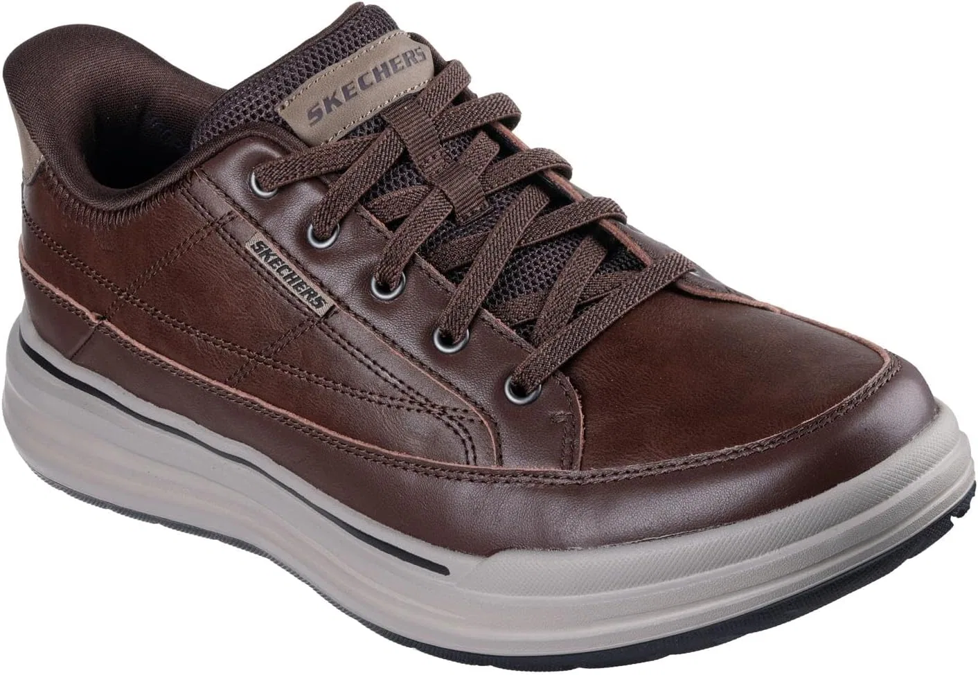 Мужские кроссовки Skechers Sterling Hansel, Chocolate Leather Synthetic