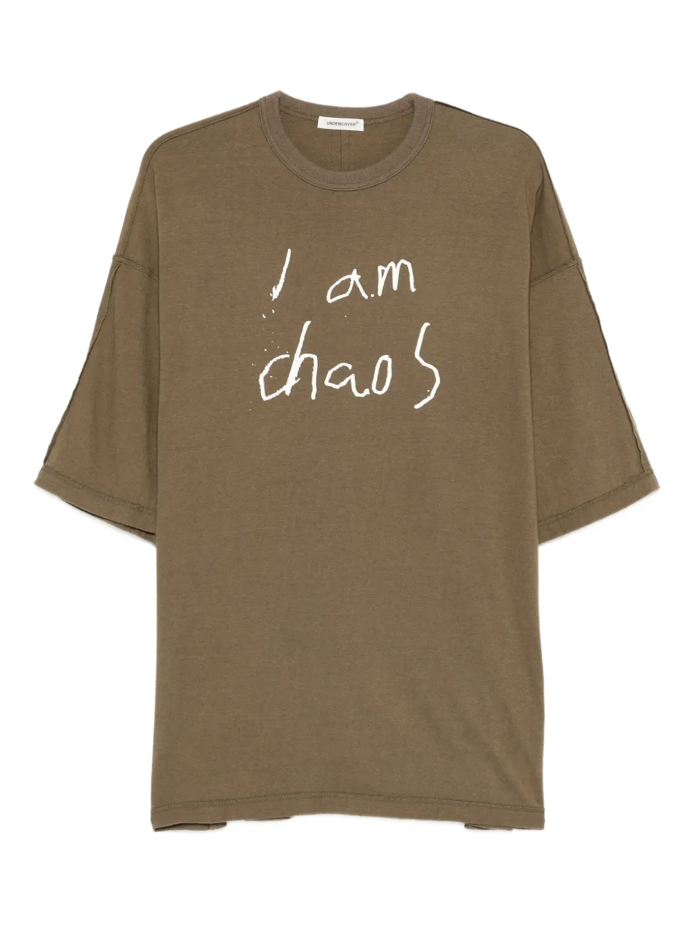 

Футболка с принтом-буквами Undercover, зеленый