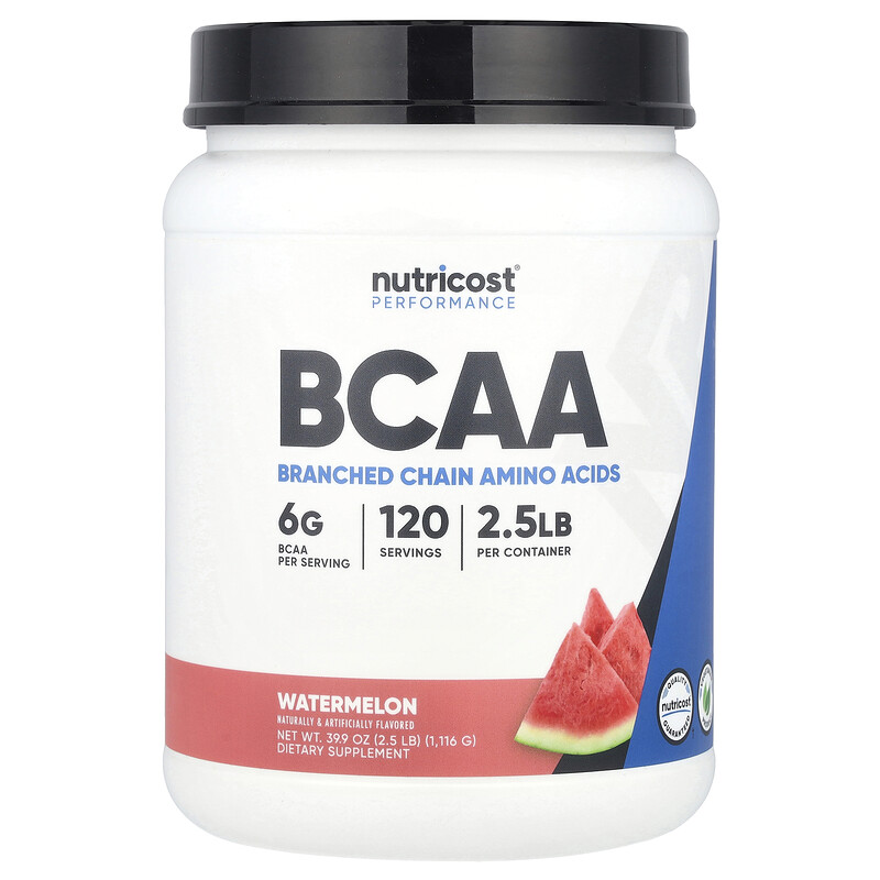 

Nutricost, Performance, BCAA, арбуз, 1116 г (2,5 фунта)