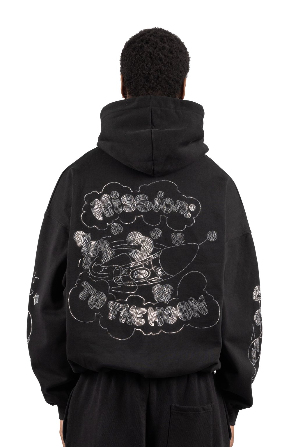 

Толстовка TO THE MOON BLACK HOODIE UNISEX - Hoodie FAVELA, черный