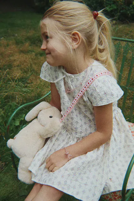Платье летнее хлопковое AVA DRESS GOTS Konges Sløjd, белый