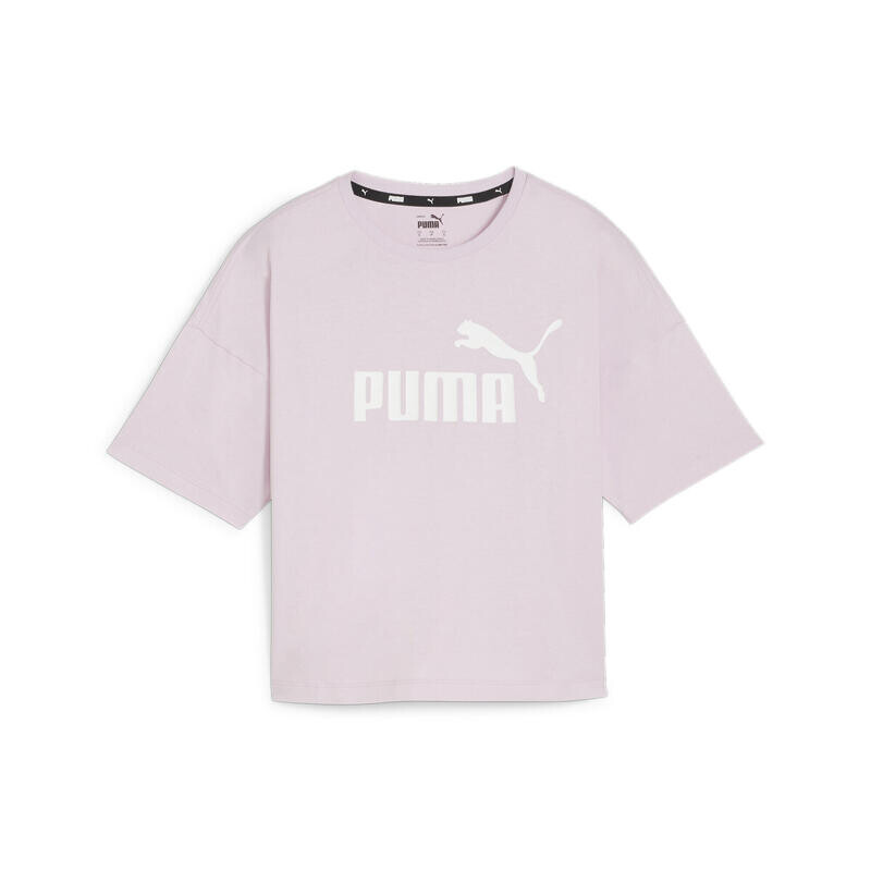 

Женская короткая футболка с логотипом PUMA Grape Mist Purple