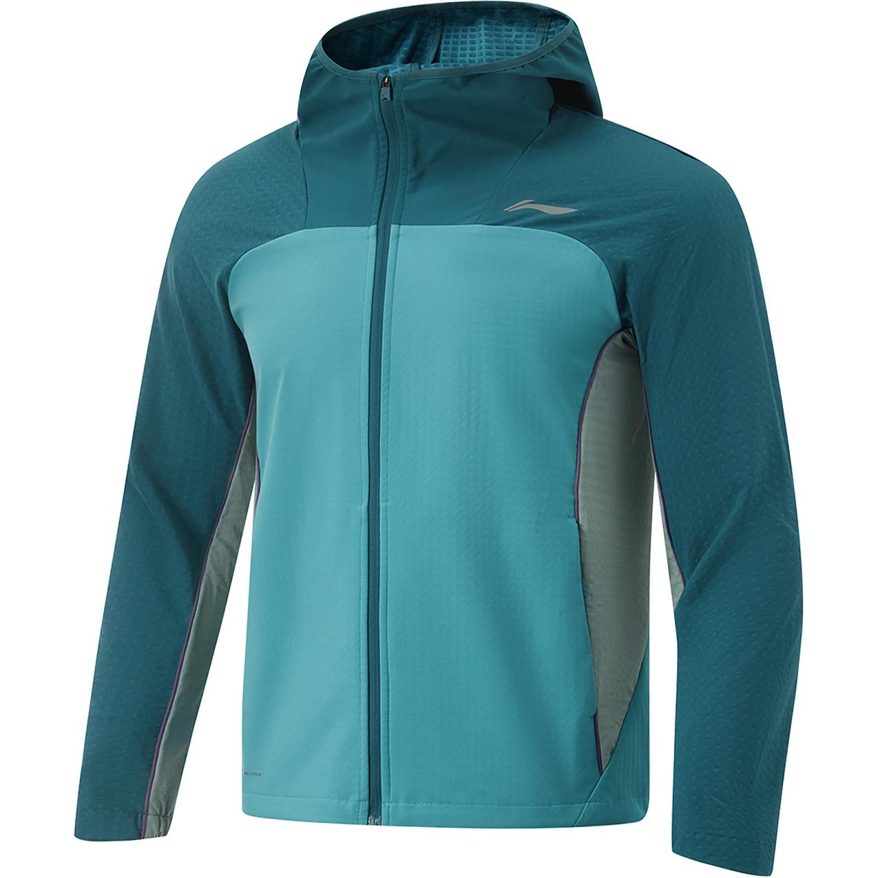 

LINING Куртка беговая мужская, Rock Green/Dragonfly Green/Gray Foam Green