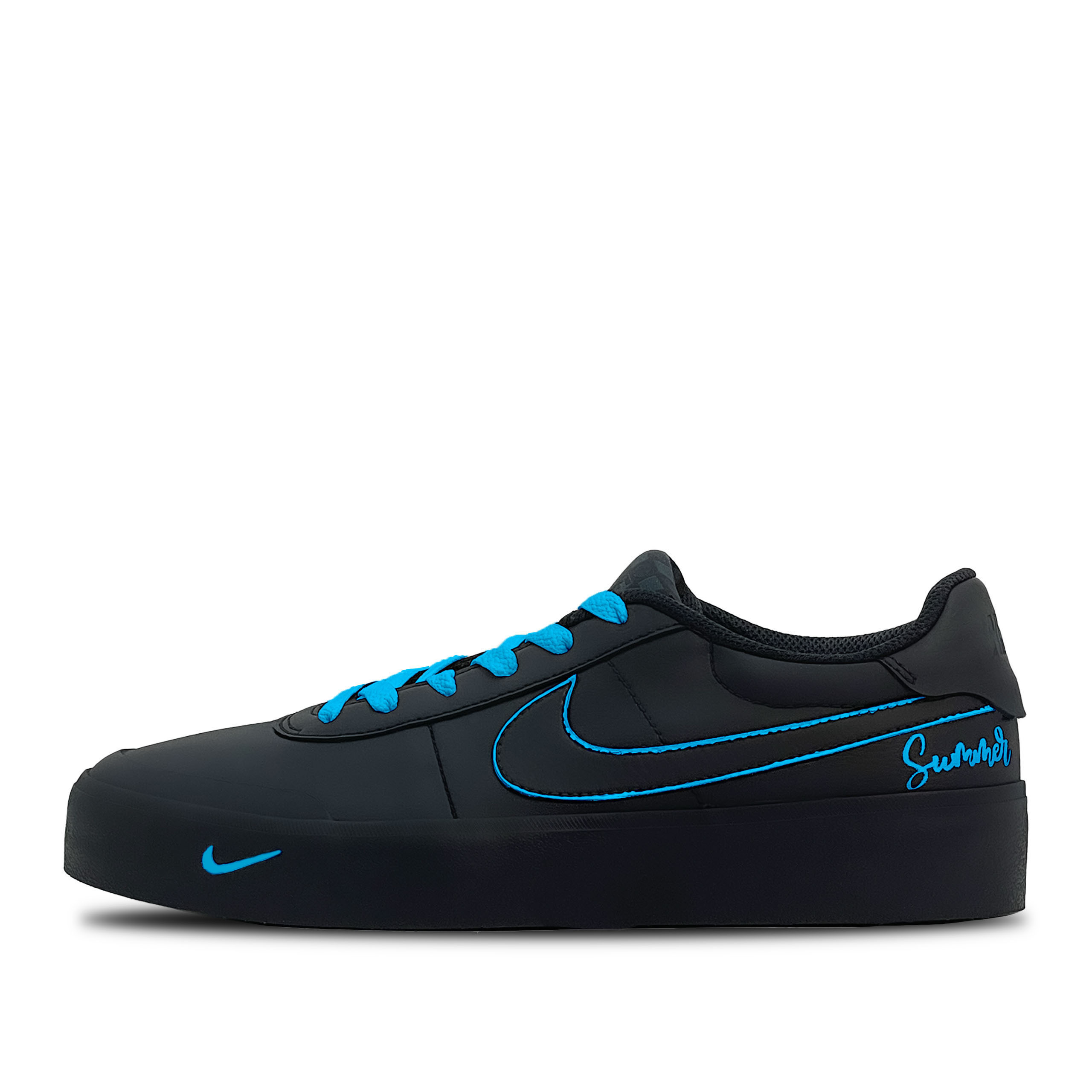 

Nike Кроссовки Court Shot Phantom Blue, износостойкие, низкие, для скейтбординга, мужские, черные