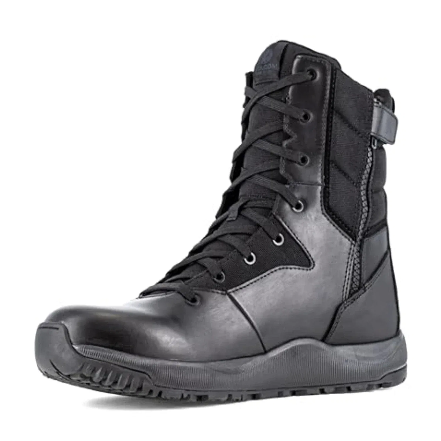 Мужские тактические рабочие ботинки Volcom Street Shield VM30705 W из черной кожи, высота подошвы 8 дюймов, модель VER871 — фото 2