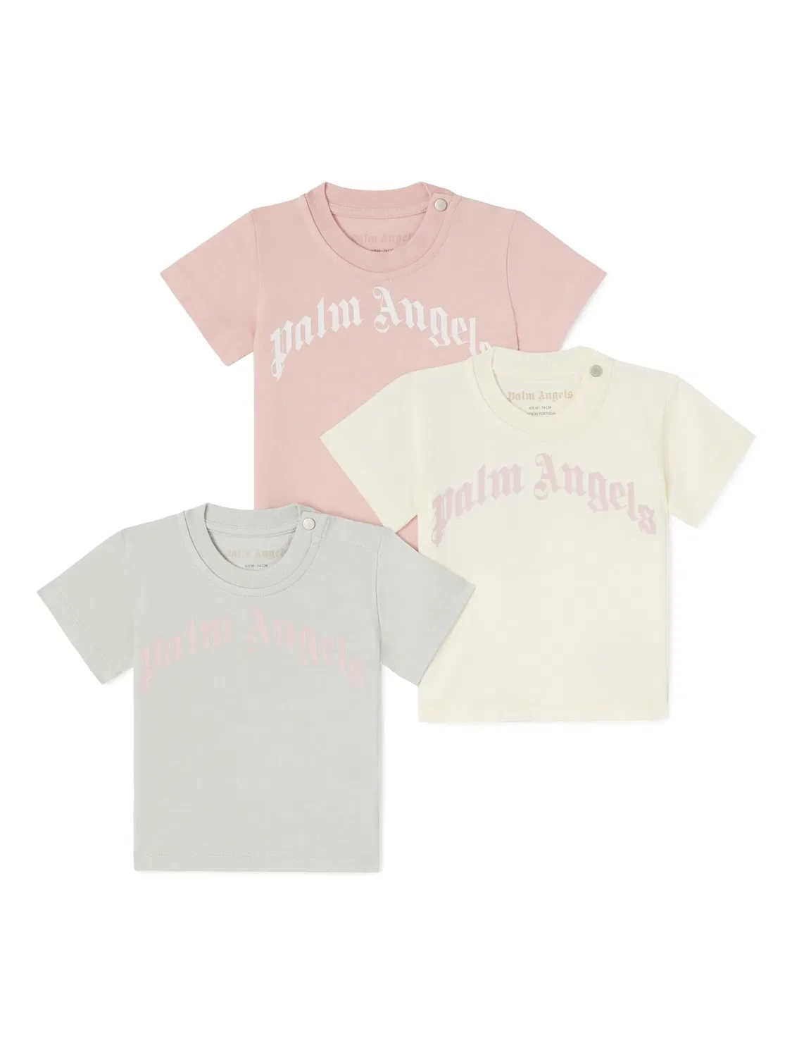 Комплект из двух футболок с логотипом Palm Angels Kids