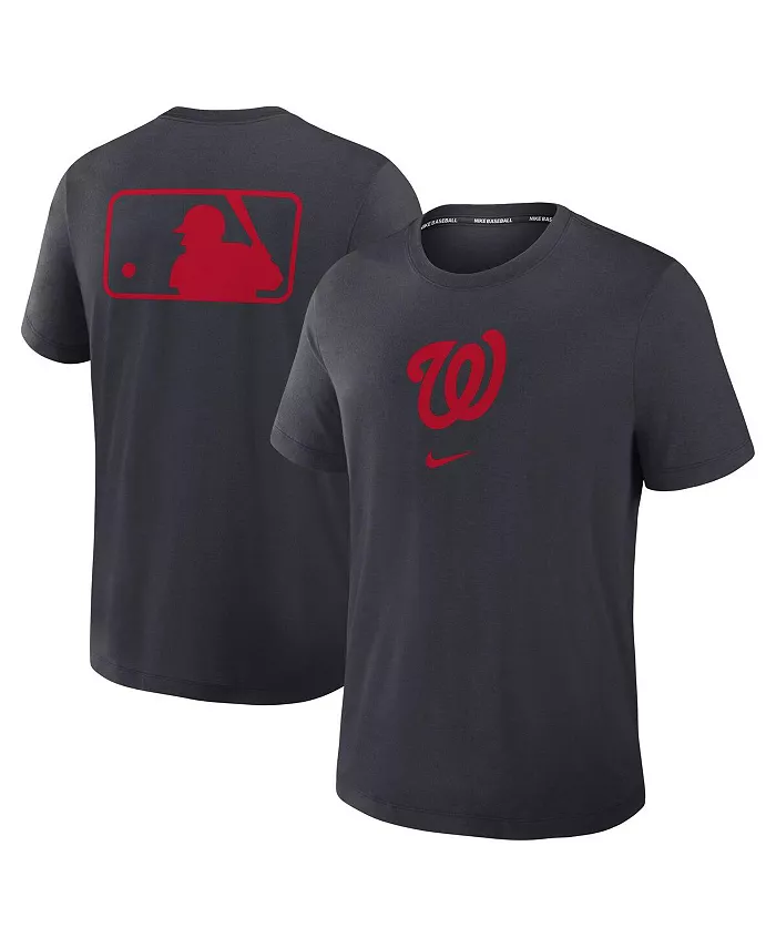 

Мужская футболка Washington Nationals Authentic Collection Early Work Tri-Blend Performance в синем цвете Nike