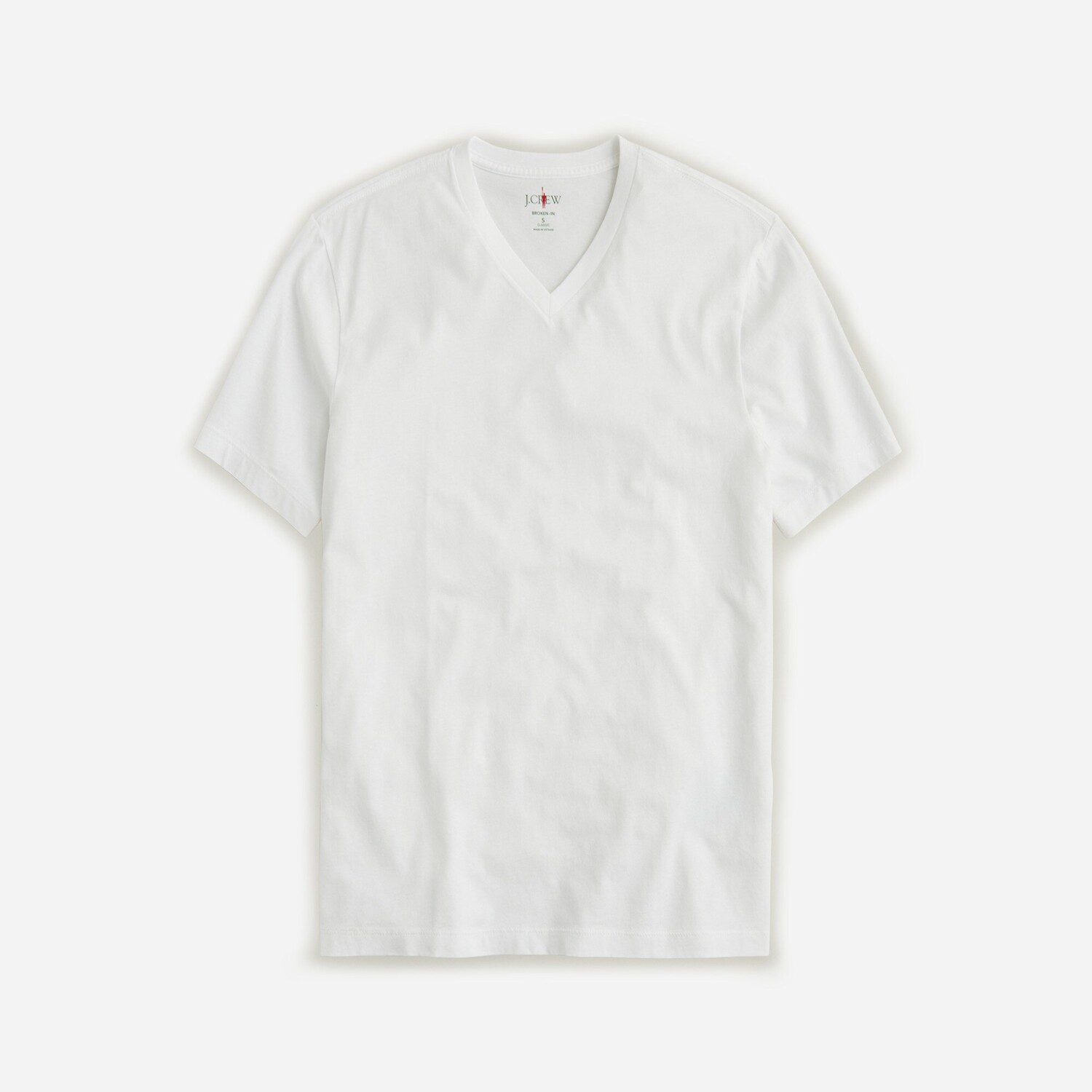 

Футболка Broken-In с v-образным вырезом J.Crew, белый