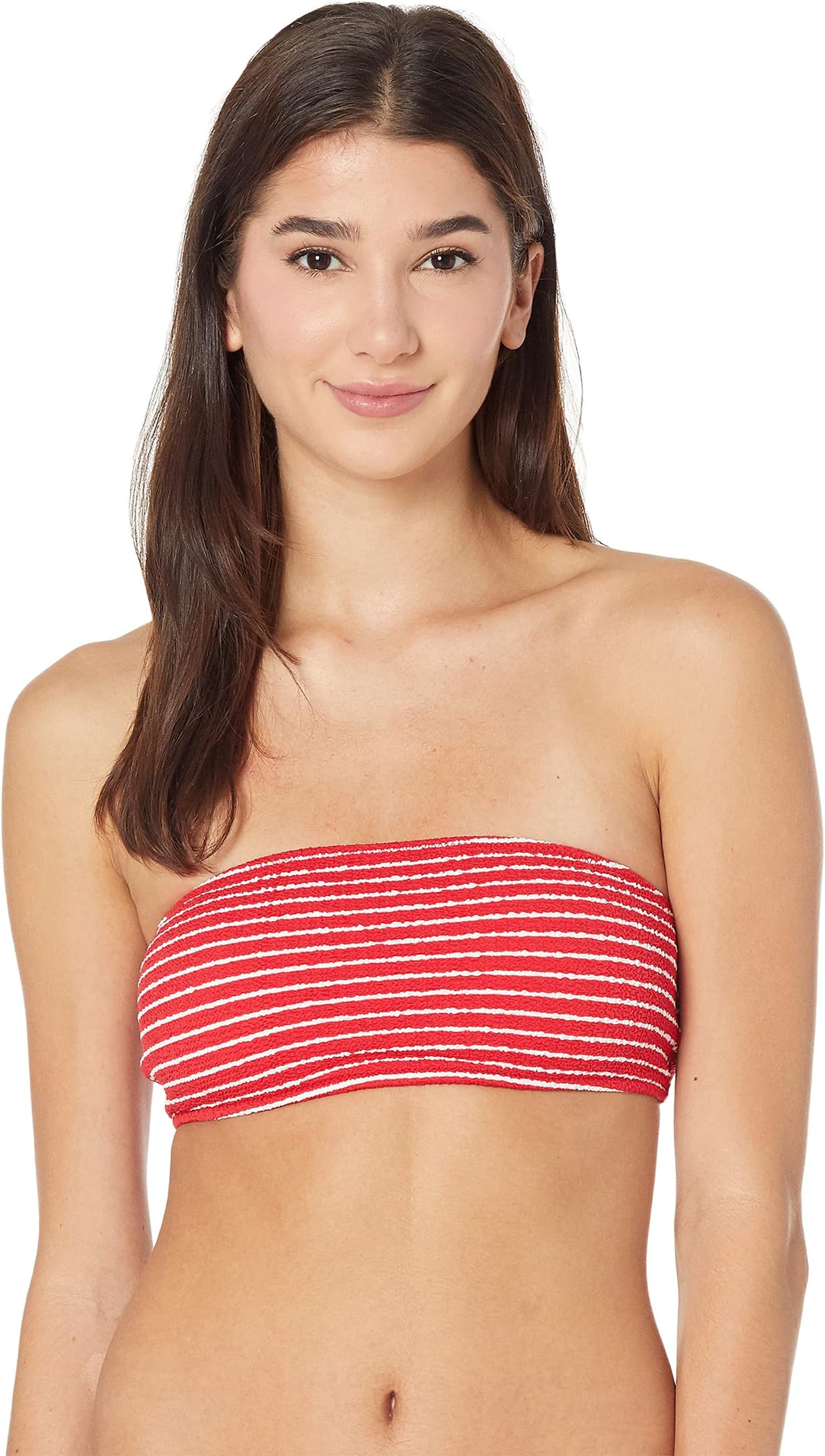 

Купальный топ Seafolly Seaside Stripe Tube Top, цвет Chilli Red