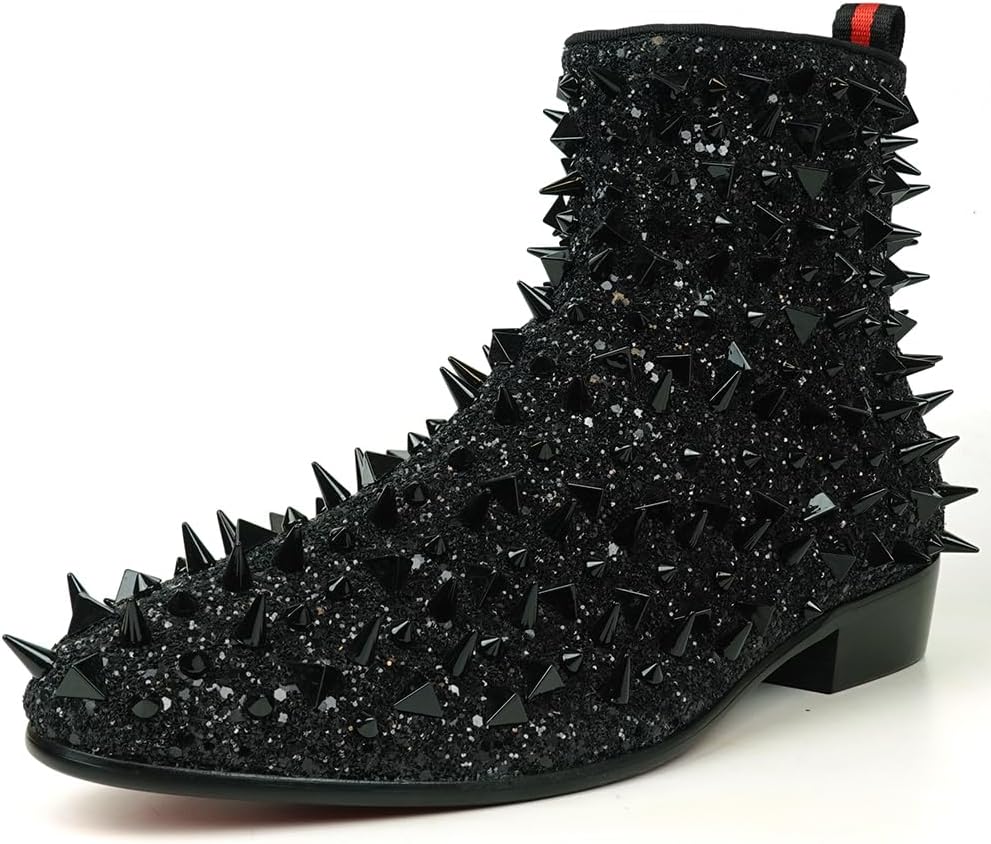 

Ботинки Fiesso by Aurelio Garcia FI-7527 с шипами и боковой молнией, черный