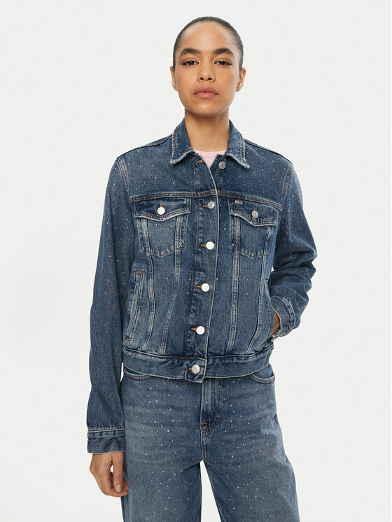 

Джинсовая куртка обычного кроя Classic DW0DW19781 Tommy Jeans, синий