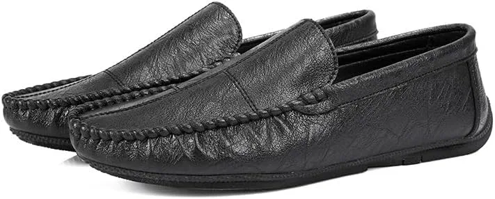 Мужские лоферы из кожи, Loafers, Black PUGHGAETZF — фото 3