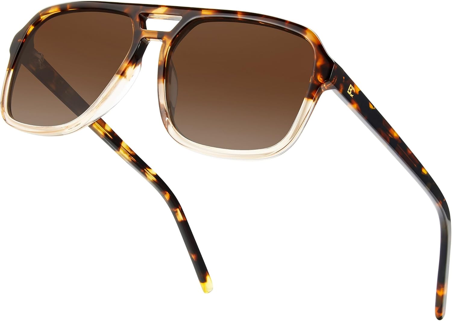 

Женские поляризованные солнцезащитные очки BIRCEN для путешествий: модные солнцезащитные очки из ацетата с защитой UV400 для вождения, пляжа и отдыха, P7-tortoise Brown