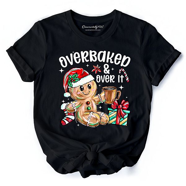 

Футболка Overbaked & over it с имбирным пряником, уставшая от Рождества Ornamentallyyou, Black, Черный, Футболка Overbaked & over it с имбирным пряником, уставшая от Рождества Ornamentallyyou, Black
