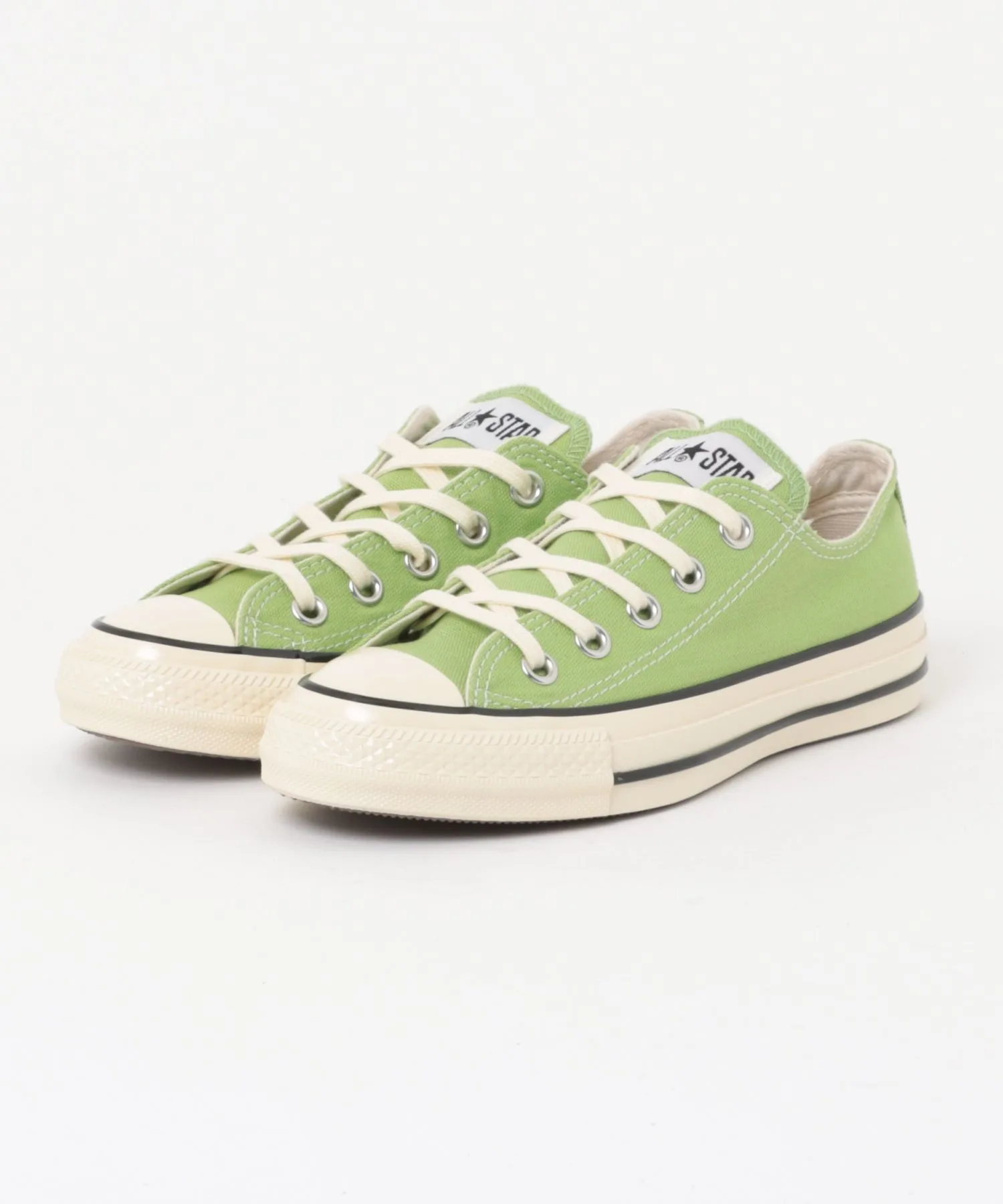 Мужские кроссовки из хлопкового канваса CONVERSE ALL STAR AGED AC OX 31316520 зеленые