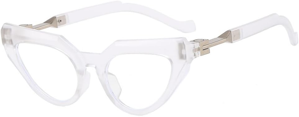 

Ретро-солнцезащитные очки «кошачий глаз» для женщин, модные мужские прозрачные градиентные очки с защитой от УФ-излучения UV400, трендовые очки для вождения MTZJH, Transparent Clear