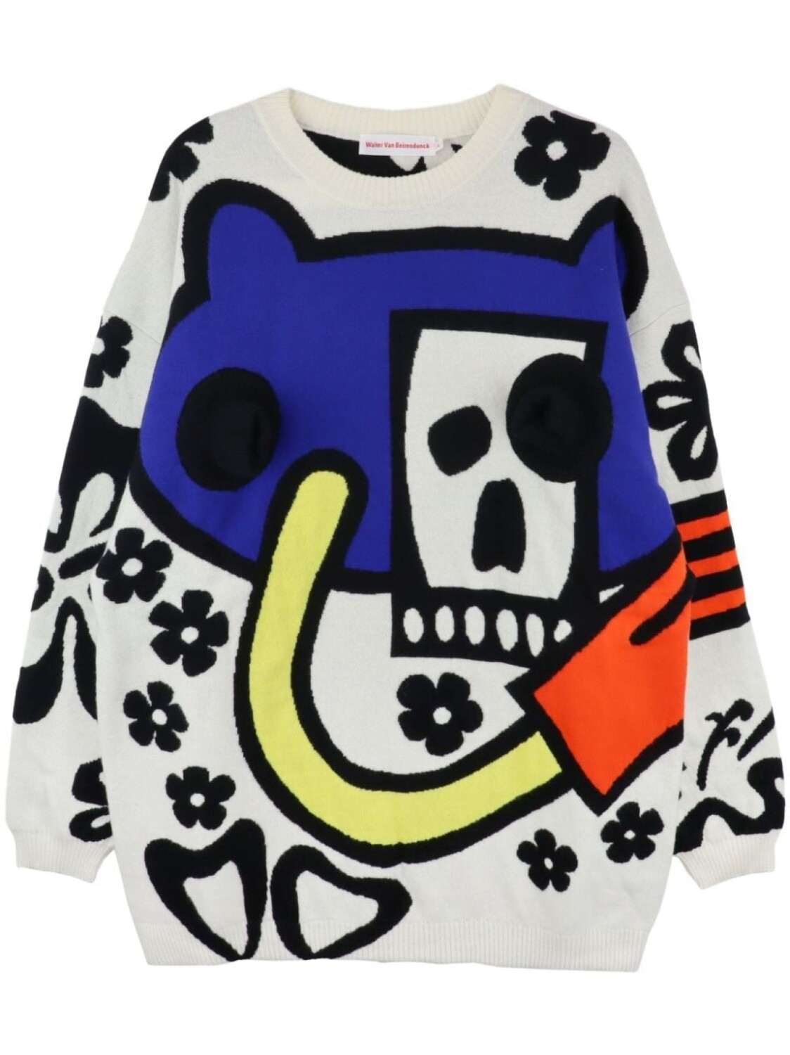 

Вальтер Ван Бейрендонк Android свитер Walter Van Beirendonck, белый