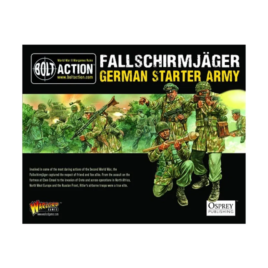 

Стартовая армия Fallschirmjager, Bolt Action - German - Fallschirmjager (28mm)