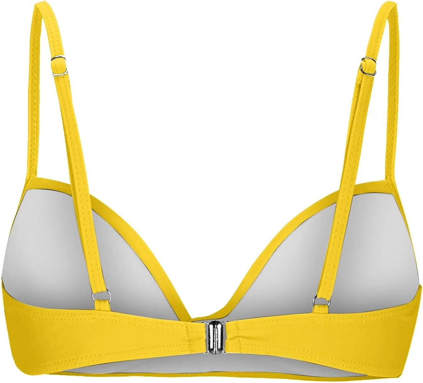 Женский топ бикини Push Up с V-образным вырезом и косточками — фото 3