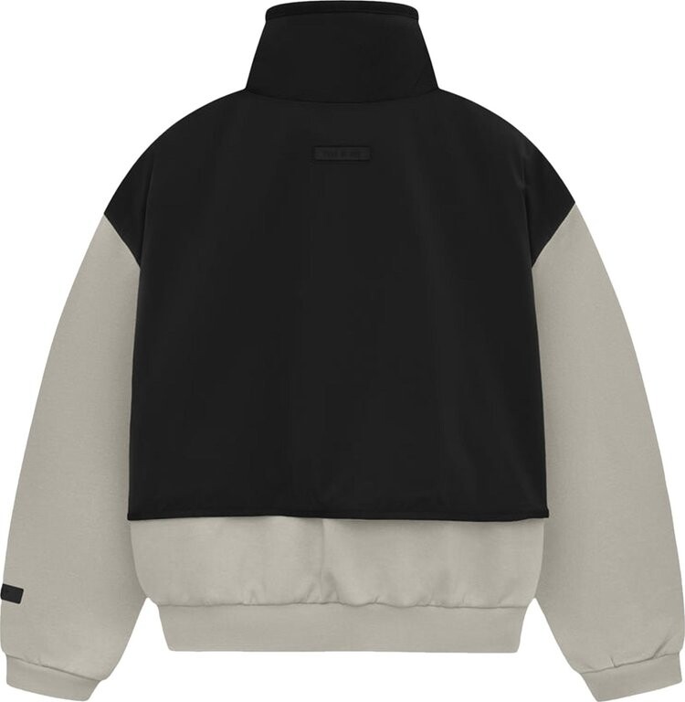 Свитер Fear of God Essentials Nylon Fleece Mockneck 'Seal/Jet Black', серый — фото 2