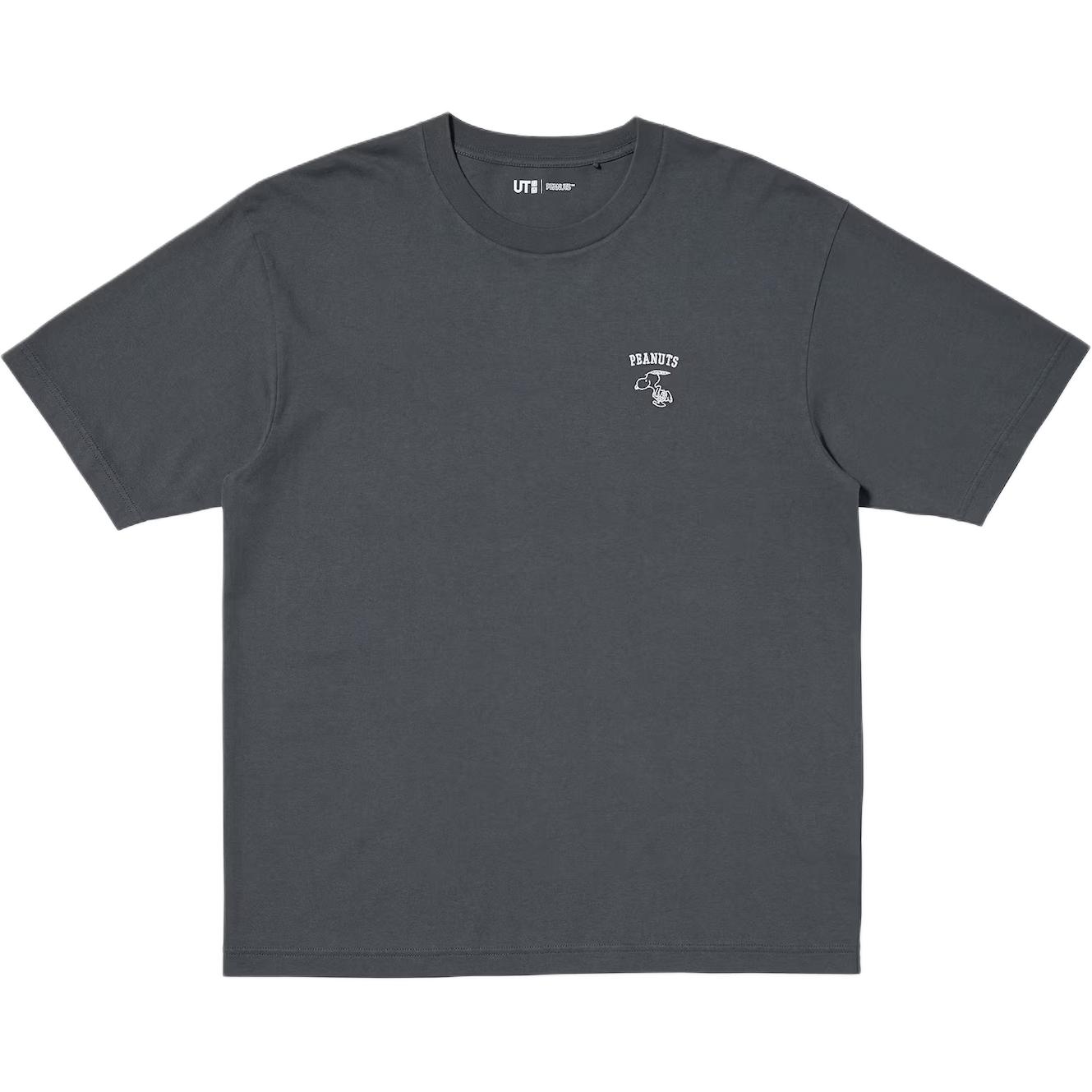 

Футболка Unisex PEANUTS, PEANUTS Collaboration FW25 UNIQLO, 08 темно серый
