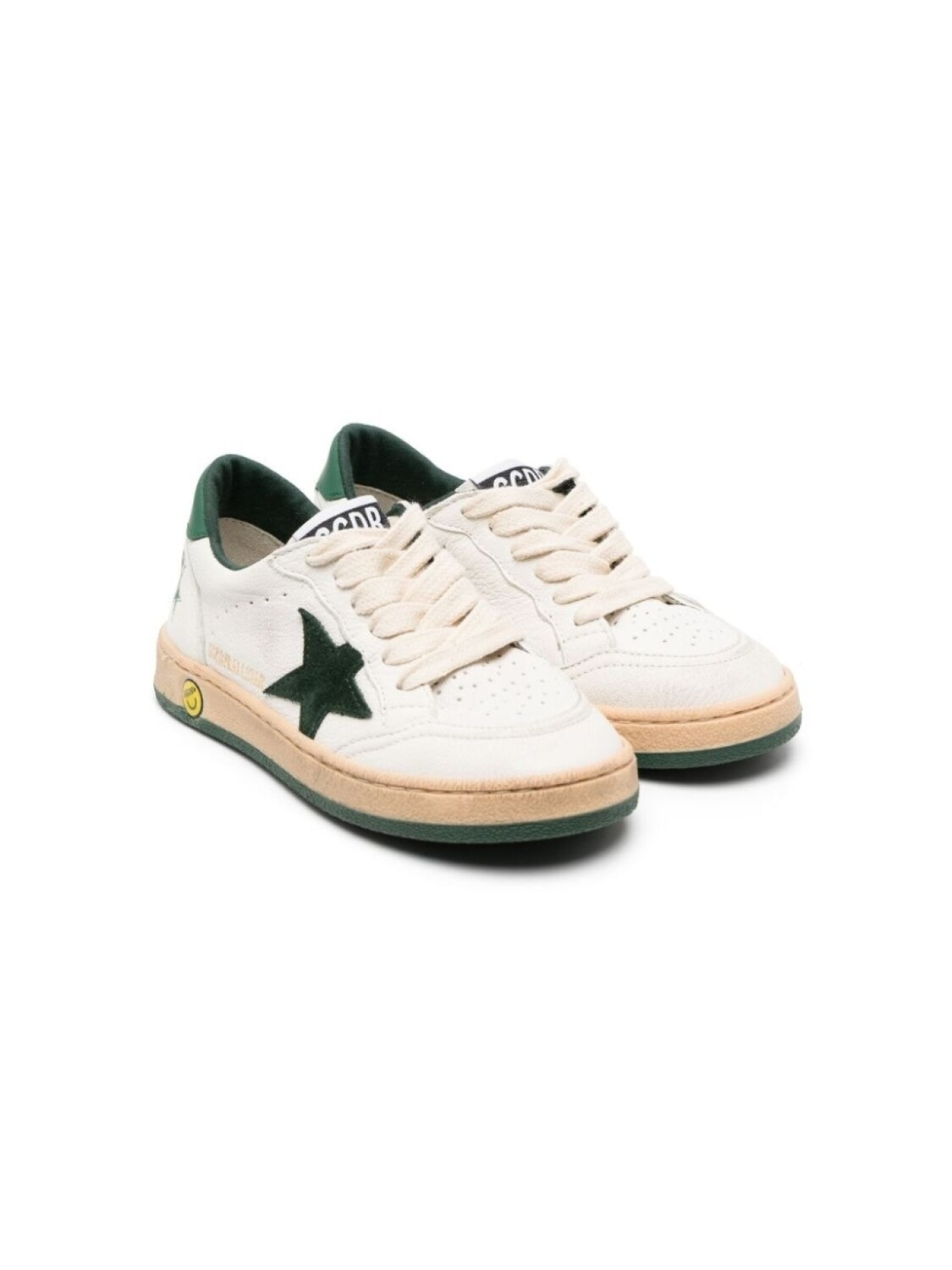 

Golden Goose Kids кеды с нашивками, белый