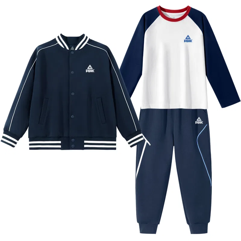 Спортивный костюм с бейсбольным воротником PEAK Navy Blue