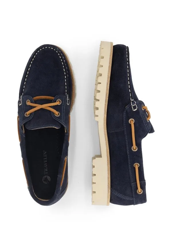 Лоферы skjern Travelin, Navy — фото 4