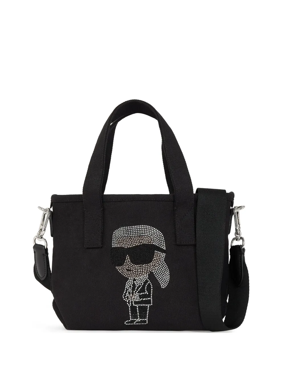 

Сумка-тоут ikon со стразами KARL LAGERFELD, черный