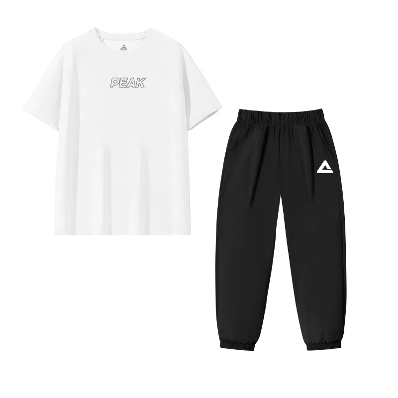 Спортивный костюм для детей PEAK Crew Neck Thin белый