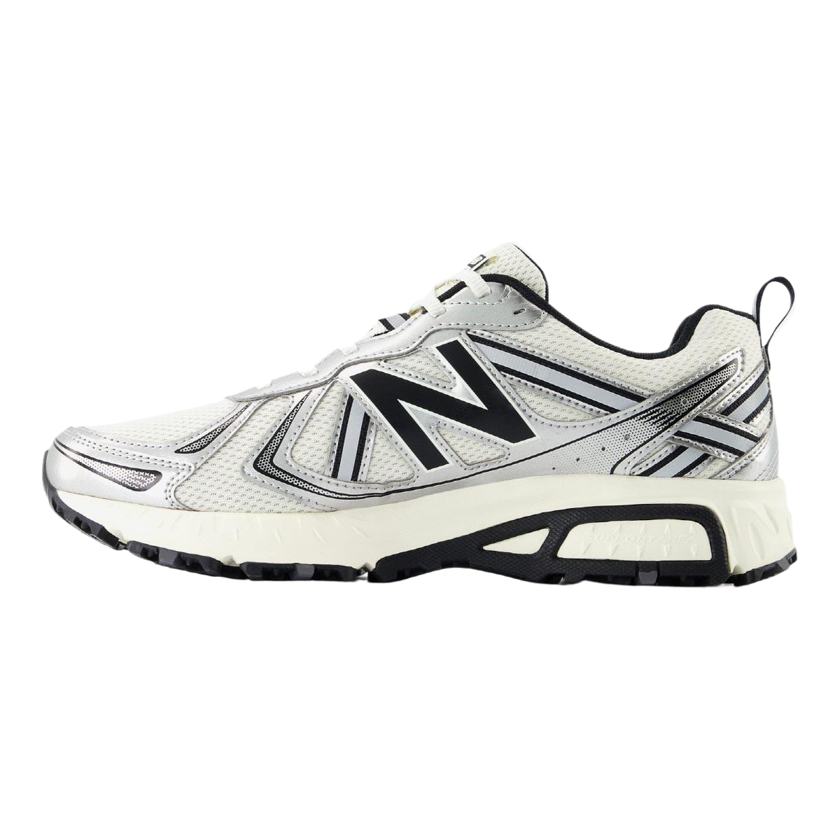 New Balance Кроссовки T410 для тренировок с амортизацией низкие унисекс серебристо-черные, цвет Silver Black — фото 4