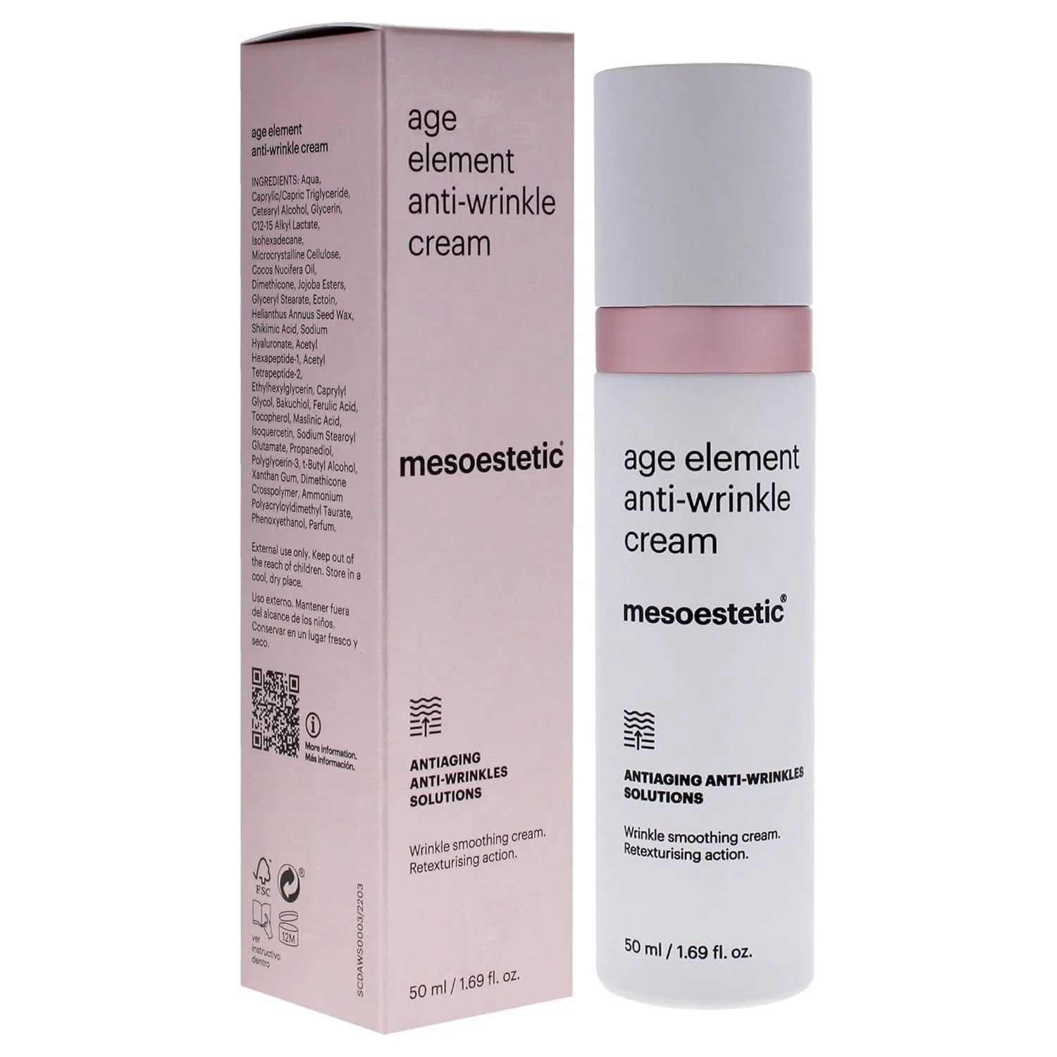 Крем для лица Mesoestetic — Унисекс против морщин «Age Element Anti-Wrinkle» от, 50 мл — фото 3