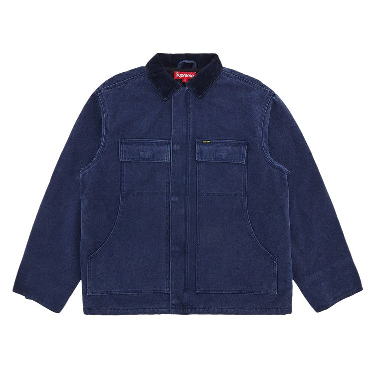 

Куртка Supreme Old English Canvas Work Jacket, Navy