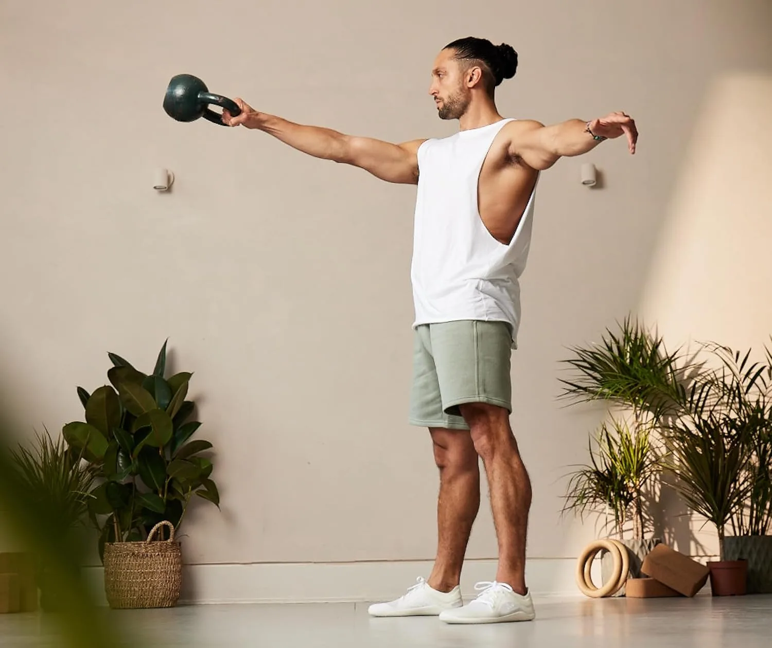 Мужские легкие дышащие веганские кроссовки Vivobarefoot Primus Lite III с подошвой, имитирующей подошву для ходьбы босиком, ярко-белый — фото 3