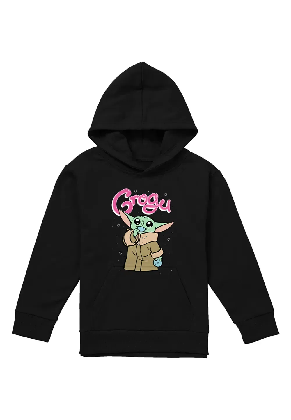 Детская худи Star Wars Grogu Bubble, черная, Disney, черный — фото 4